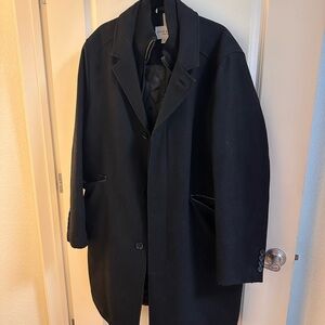 Men's Cole Haan Black Overcoat